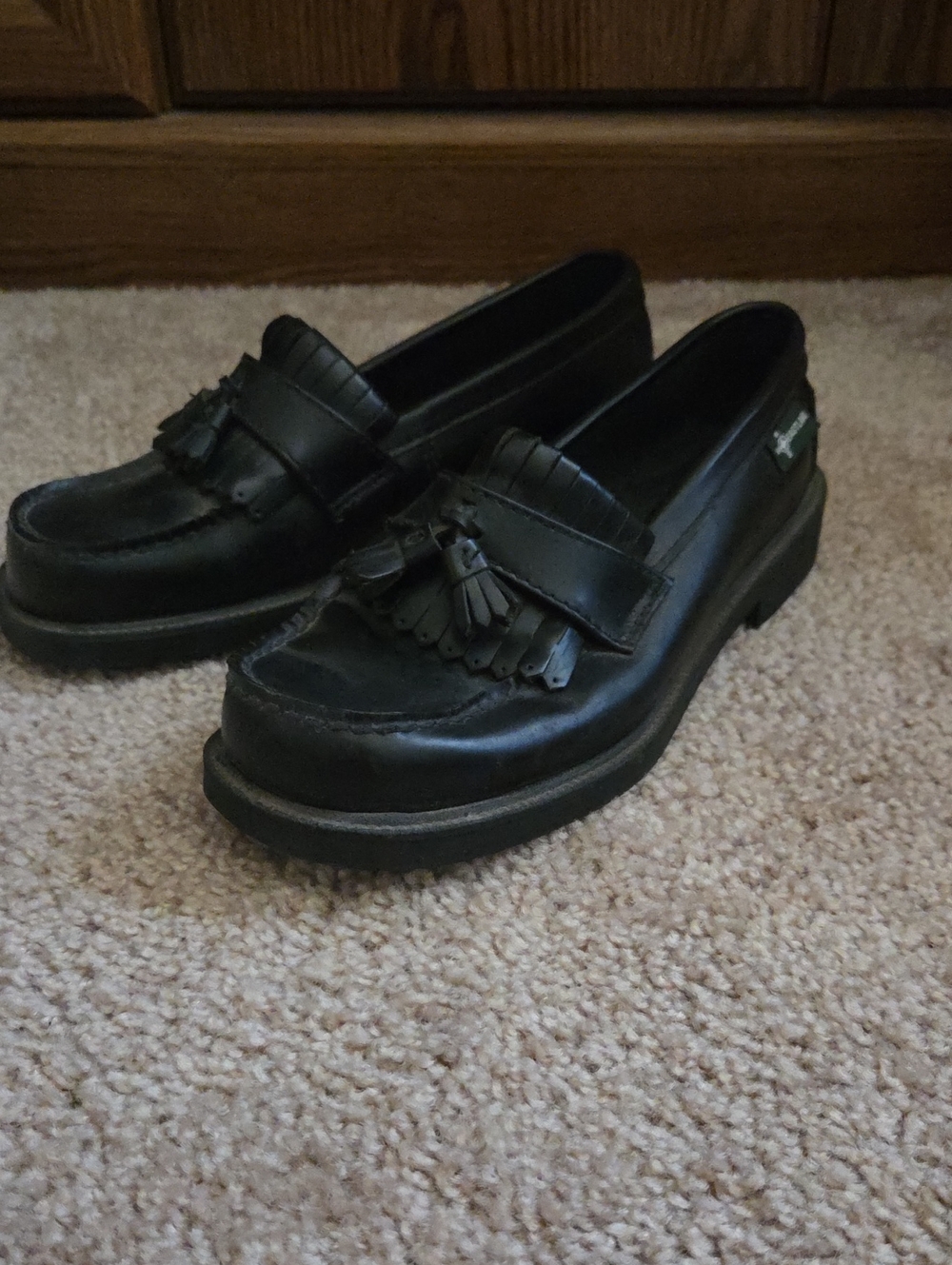 Classic Black Tassel Loafers - Womens  Dress Shoes
